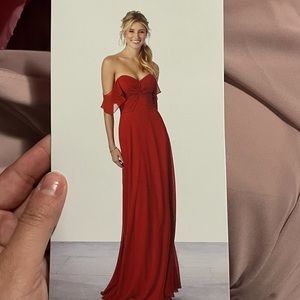Morilee bridesmaids dress in Desert Ross. Size 18
